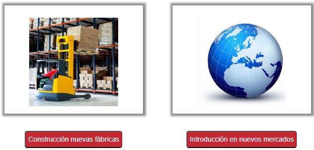 Decisiones estratégicas — nuevas fábricas y entrada en nuevos mercados